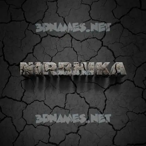 nirbhika in Cracked Stone style - 3D name wallpaper