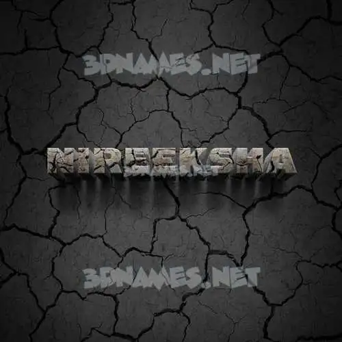 nireeksha in Cracked Stone style - 3D name wallpaper nireeksha in Cracked Stone style - 3D name wallpaper