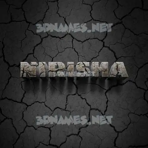 nirisha in Cracked Stone style - 3D name wallpaper nirisha in Cracked Stone style - 3D name wallpaper