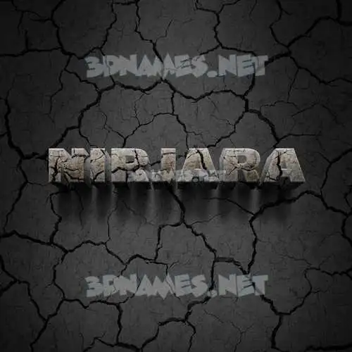 nirjara in Cracked Stone style - 3D name wallpaper nirjara in Cracked Stone style - 3D name wallpaper