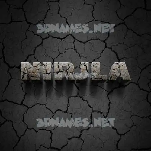 nirjla in Cracked Stone style - 3D name wallpaper nirjla in Cracked Stone style - 3D name wallpaper