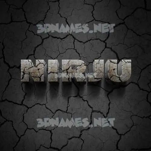 nirju in Cracked Stone style - 3D name wallpaper nirju in Cracked Stone style - 3D name wallpaper