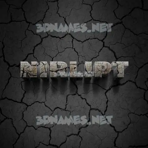 nirlipt in Cracked Stone style - 3D name wallpaper nirlipt in Cracked Stone style - 3D name wallpaper