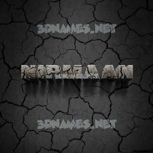 nirmaan in Cracked Stone style - 3D name wallpaper nirmaan in Cracked Stone style - 3D name wallpaper