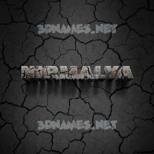 nirmalya in Cracked Stone style - 3D name wallpaper