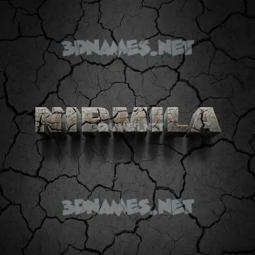 nirmila in Cracked Stone style - 3D name wallpaper