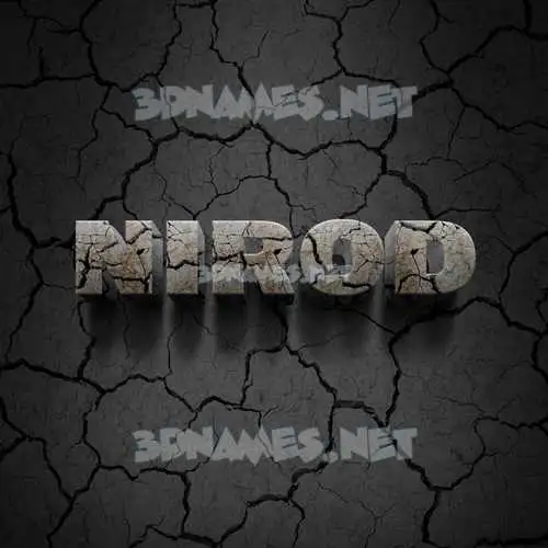 nirod in Cracked Stone style - 3D name wallpaper nirod in Cracked Stone style - 3D name wallpaper
