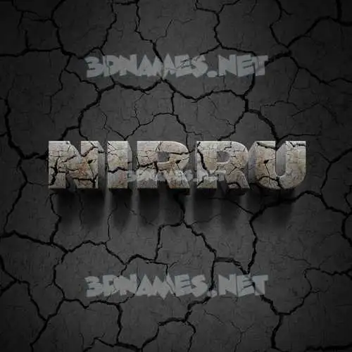 nirru in Cracked Stone style - 3D name wallpaper nirru in Cracked Stone style - 3D name wallpaper