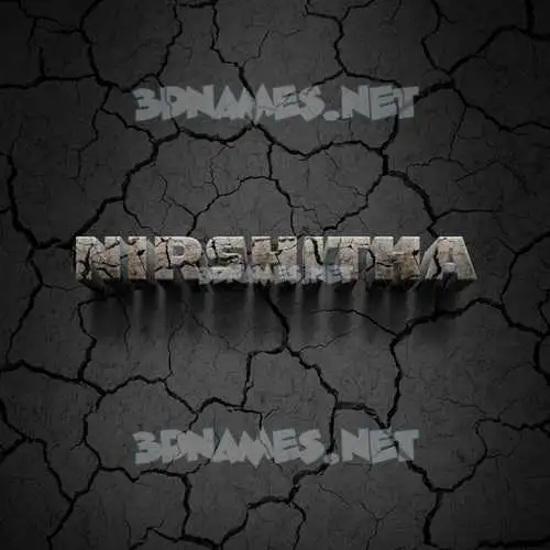 nirshitha in Cracked Stone style - 3D name wallpaper nirshitha in Cracked Stone style - 3D name wallpaper