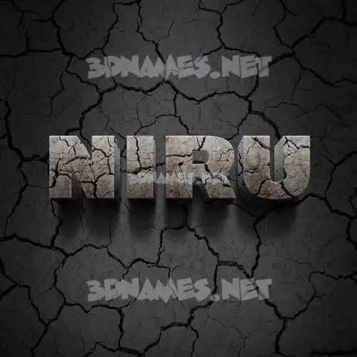 niru in Cracked Stone style - 3D name wallpaper niru in Cracked Stone style - 3D name wallpaper