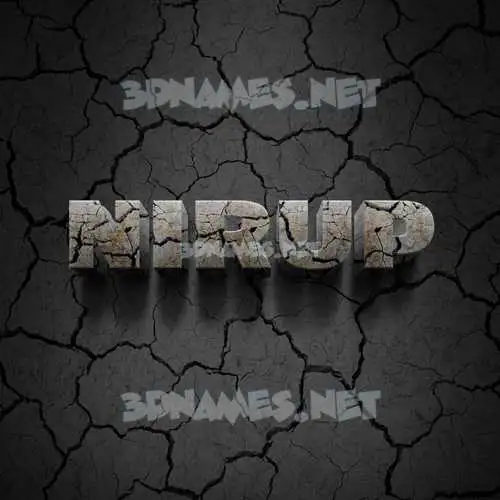 nirup in Cracked Stone style - 3D name wallpaper nirup in Cracked Stone style - 3D name wallpaper