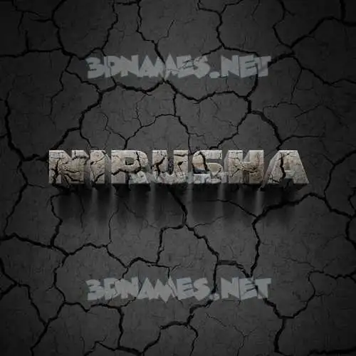 nirusha in Cracked Stone style - 3D name wallpaper nirusha in Cracked Stone style - 3D name wallpaper