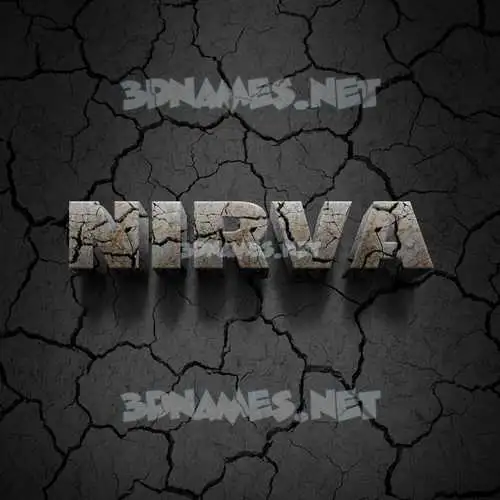nirva in Cracked Stone style - 3D name wallpaper nirva in Cracked Stone style - 3D name wallpaper