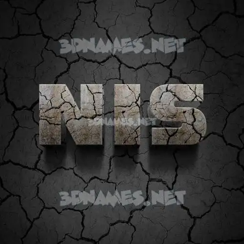 nis in Cracked Stone style - 3D name wallpaper nis in Cracked Stone style - 3D name wallpaper