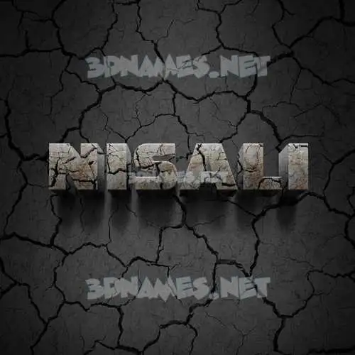 nisali in Cracked Stone style - 3D name wallpaper nisali in Cracked Stone style - 3D name wallpaper