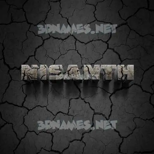 nisanth in Cracked Stone style - 3D name wallpaper