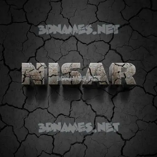 nisar in Cracked Stone style - 3D name wallpaper nisar in Cracked Stone style - 3D name wallpaper