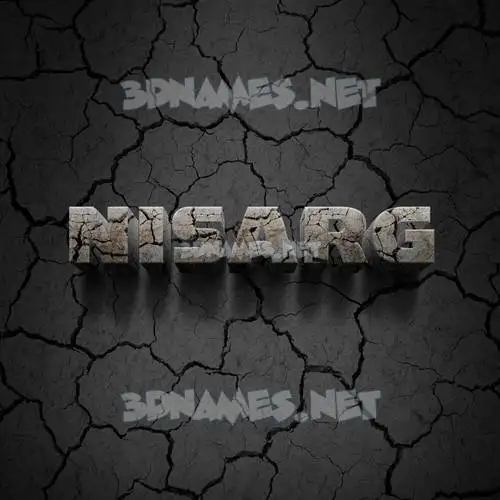 nisarg in Cracked Stone style - 3D name wallpaper nisarg in Cracked Stone style - 3D name wallpaper