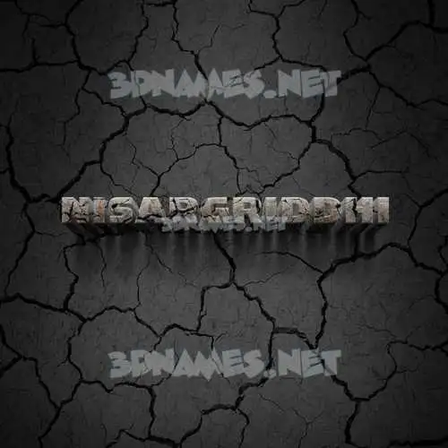 nisargriddhi in Cracked Stone style - 3D name wallpaper