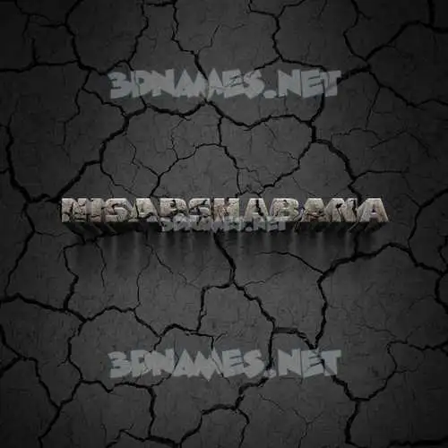 nisarshabana in Cracked Stone style - 3D name wallpaper nisarshabana in Cracked Stone style - 3D name wallpaper