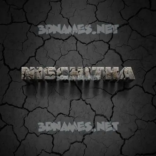 nischitha in Cracked Stone style - 3D name wallpaper nischitha in Cracked Stone style - 3D name wallpaper