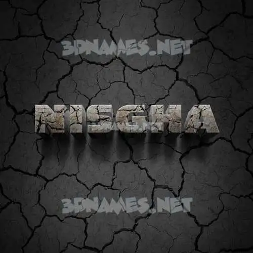 nisgha in Cracked Stone style - 3D name wallpaper nisgha in Cracked Stone style - 3D name wallpaper