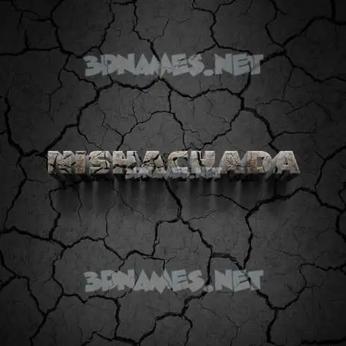 nishachada in Cracked Stone style - 3D name wallpaper nishachada in Cracked Stone style - 3D name wallpaper
