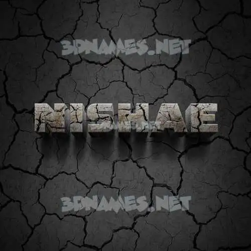 nishae in Cracked Stone style - 3D name wallpaper nishae in Cracked Stone style - 3D name wallpaper