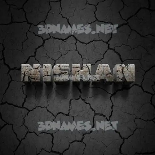 nishan in Cracked Stone style - 3D name wallpaper nishan in Cracked Stone style - 3D name wallpaper