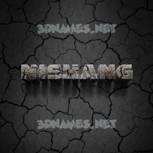 nishang in Cracked Stone style - 3D name wallpaper nishang in Cracked Stone style - 3D name wallpaper