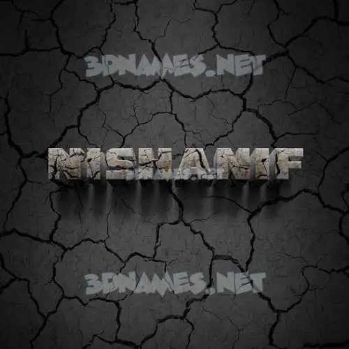 nishanif in Cracked Stone style - 3D name wallpaper nishanif in Cracked Stone style - 3D name wallpaper