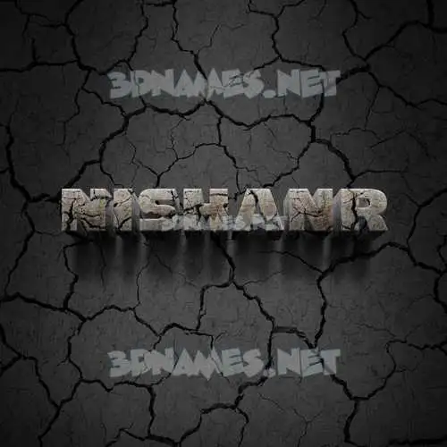 nishanr in Cracked Stone style - 3D name wallpaper nishanr in Cracked Stone style - 3D name wallpaper