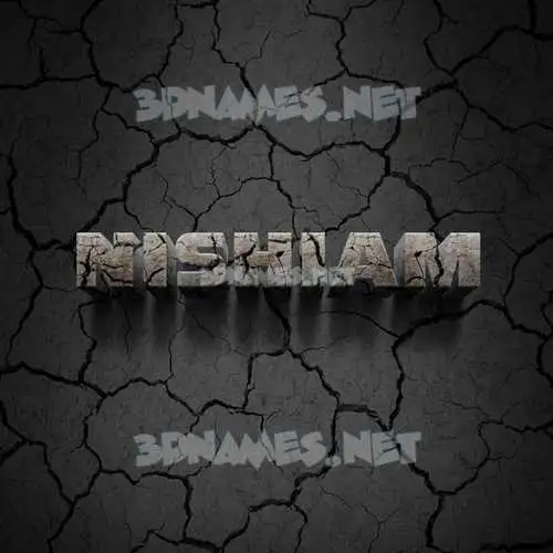 nishiam in Cracked Stone style - 3D name wallpaper nishiam in Cracked Stone style - 3D name wallpaper