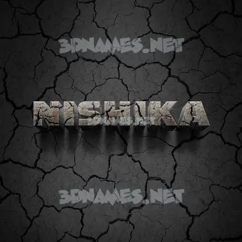 nishika in Cracked Stone style - 3D name wallpaper nishika in Cracked Stone style - 3D name wallpaper