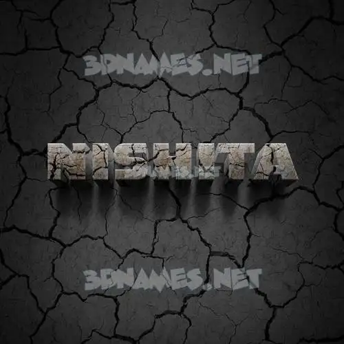 nishita in Cracked Stone style - 3D name wallpaper nishita in Cracked Stone style - 3D name wallpaper