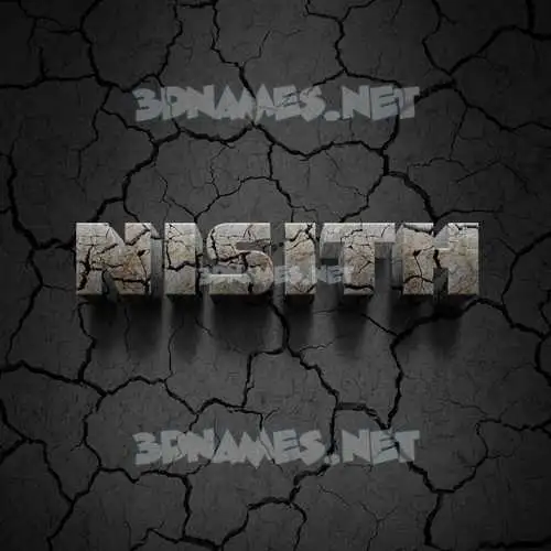 nisith in Cracked Stone style - 3D name wallpaper nisith in Cracked Stone style - 3D name wallpaper