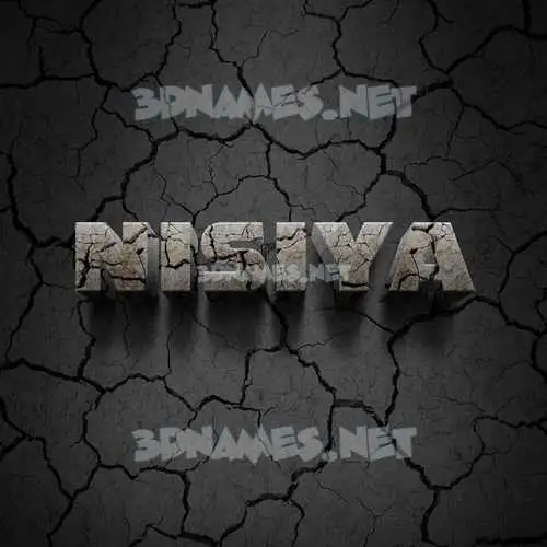 nisiya in Cracked Stone style - 3D name wallpaper nisiya in Cracked Stone style - 3D name wallpaper