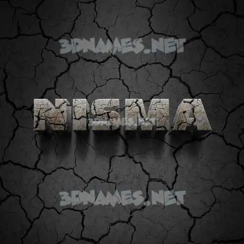 nisma in Cracked Stone style - 3D name wallpaper nisma in Cracked Stone style - 3D name wallpaper