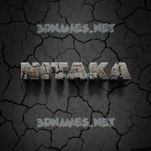 nitaka in Cracked Stone style - 3D name wallpaper nitaka in Cracked Stone style - 3D name wallpaper