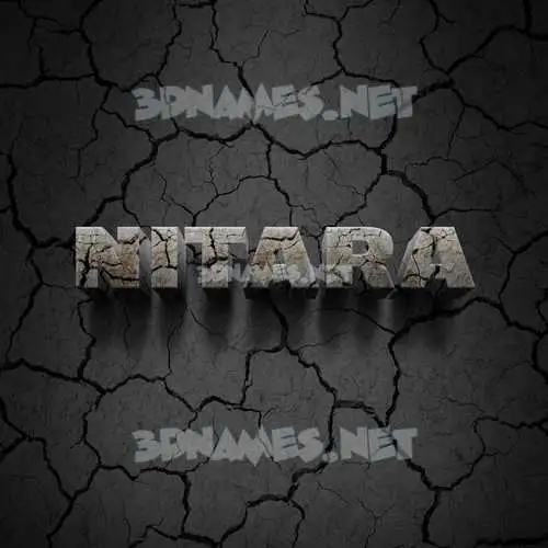 nitara in Cracked Stone style - 3D name wallpaper nitara in Cracked Stone style - 3D name wallpaper