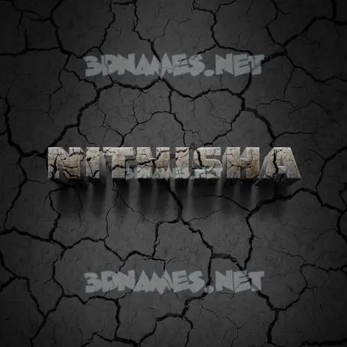 nithisha in Cracked Stone style - 3D name wallpaper nithisha in Cracked Stone style - 3D name wallpaper