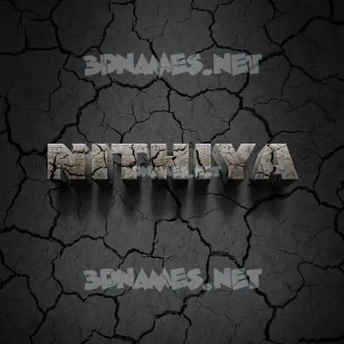 nithiya in Cracked Stone style - 3D name wallpaper nithiya in Cracked Stone style - 3D name wallpaper