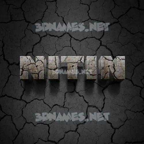nitin in Cracked Stone style - 3D name wallpaper nitin in Cracked Stone style - 3D name wallpaper