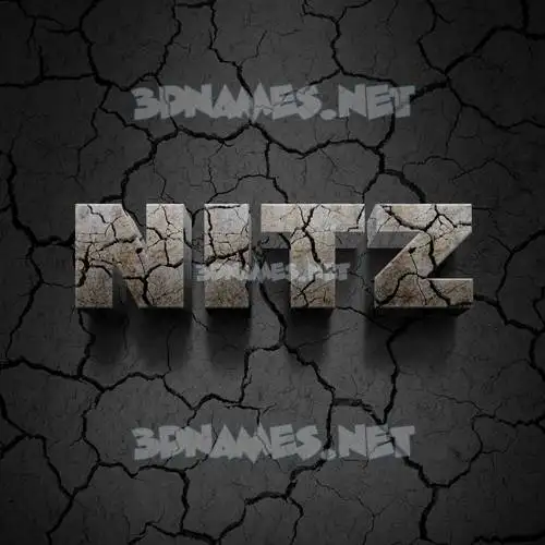 nitz in Cracked Stone style - 3D name wallpaper nitz in Cracked Stone style - 3D name wallpaper
