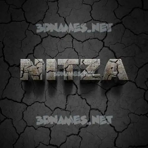 nitza in Cracked Stone style - 3D name wallpaper nitza in Cracked Stone style - 3D name wallpaper