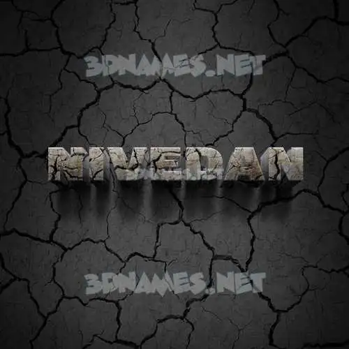 nivedan in Cracked Stone style - 3D name wallpaper nivedan in Cracked Stone style - 3D name wallpaper
