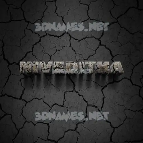 niveditha in Cracked Stone style - 3D name wallpaper
