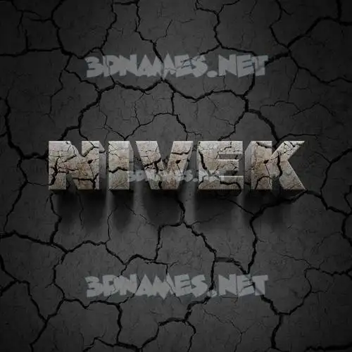 nivek in Cracked Stone style - 3D name wallpaper nivek in Cracked Stone style - 3D name wallpaper