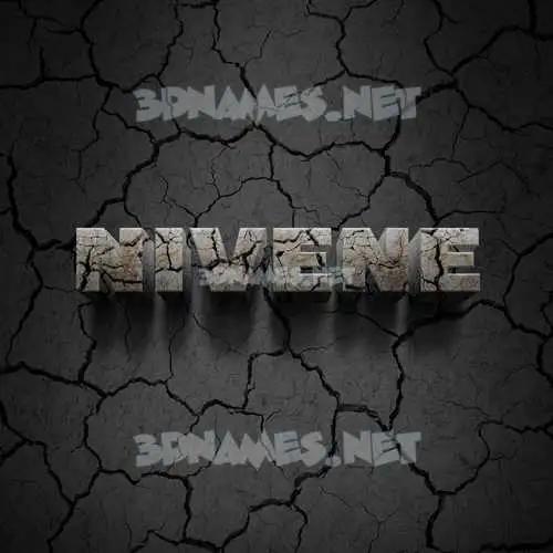 nivene in Cracked Stone style - 3D name wallpaper nivene in Cracked Stone style - 3D name wallpaper