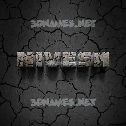 nivesh in Cracked Stone style - 3D name wallpaper nivesh in Cracked Stone style - 3D name wallpaper